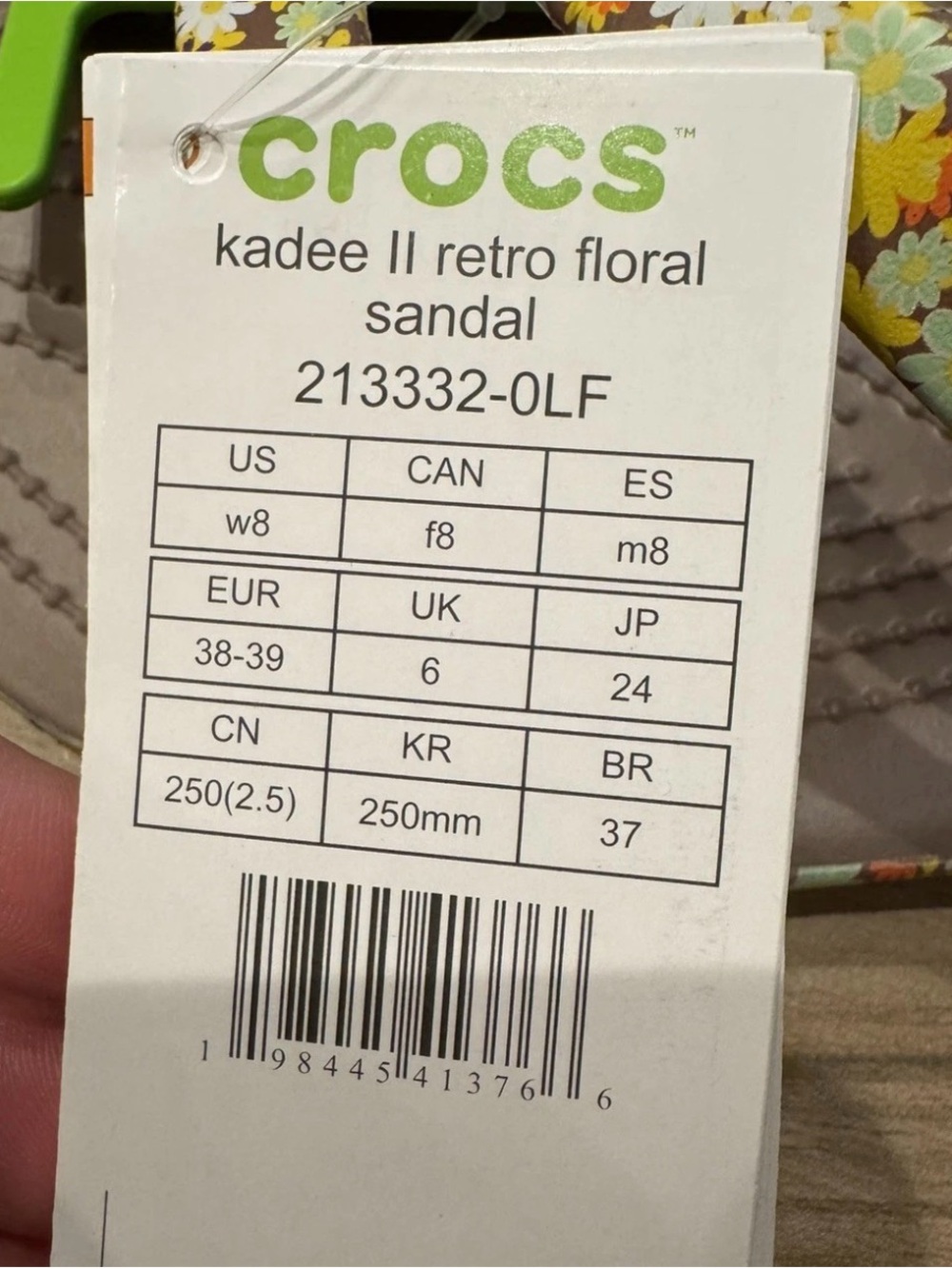 WOMEN'S CROCS KADEE II TRUFFLE/RETRO FLORAL SANDALS 8 - Picture 5 of 9